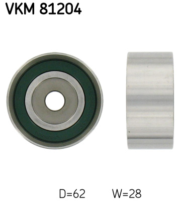 Deflection/Guide Pulley, timing belt - VKM 81204 SKF